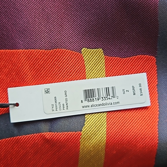 NWT Alice + Olivia Clyde Colorblock Shift Dress - Picture 9 of 11